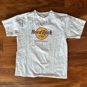 Hard Rock Cafe Washington D.C. White Tee size Medium